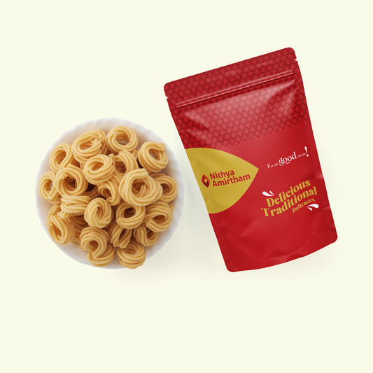 Mini Garlic Murukku - Nithya Amirtham Indian Food Pvt Ltd