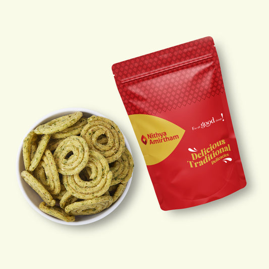 Curry Leaf Murukku - Nithya Amirtham Indian Food Pvt Ltd